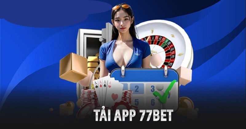 Giao diện của app 77bet khá bắt mắt 